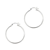 Sterling Silver 2x30mm Hoop Earring